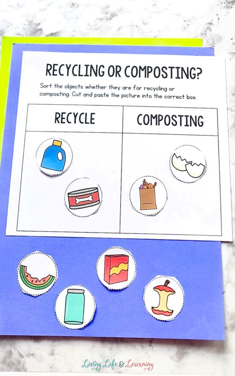Recycling Worksheets For Kids