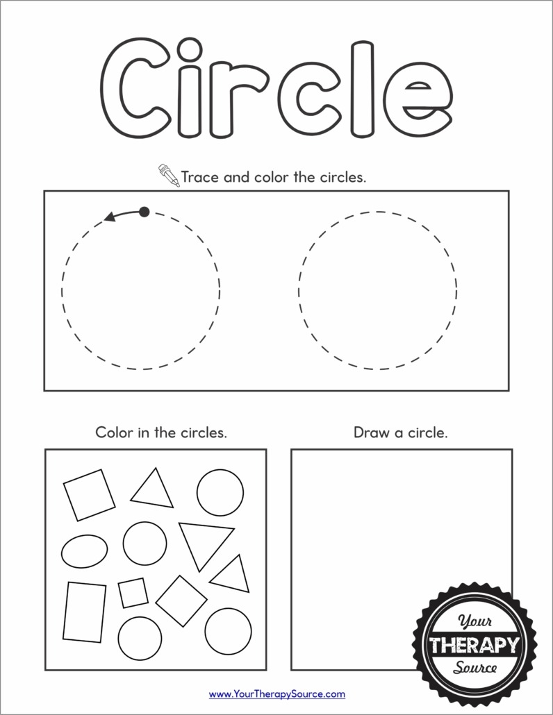 Printable Preschool Shape Worksheets