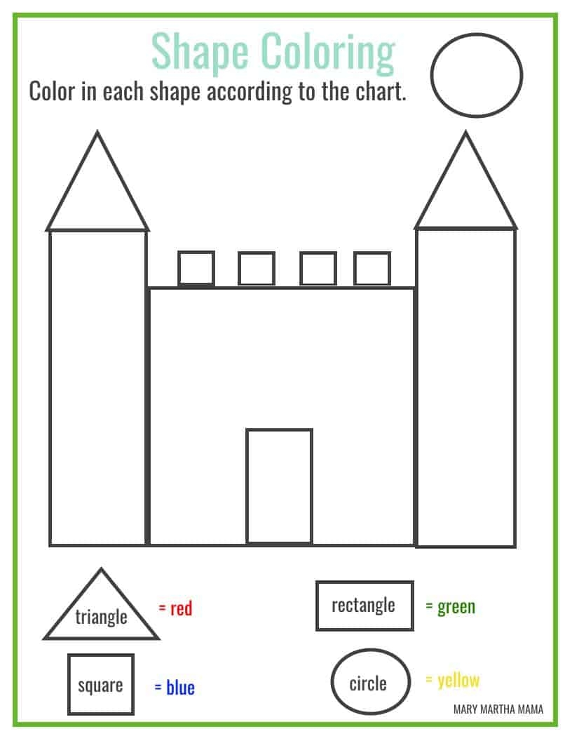 Shapes Worksheets For Preschool Free Printables Mary Martha Mama Shapes Worksheets For Preschool Free Printables Mary Martha Mama