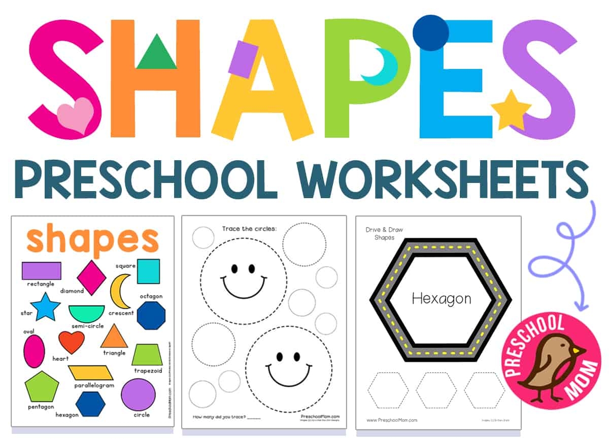 free printable shapes worksheets for preschool