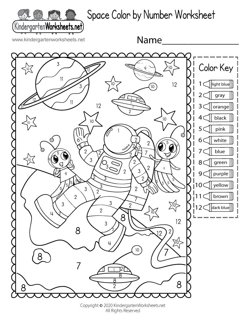 free printable preschool worksheets about planets