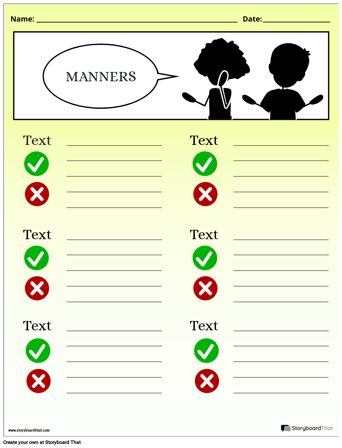 Free Printable Manners Worksheets For Preschoolers