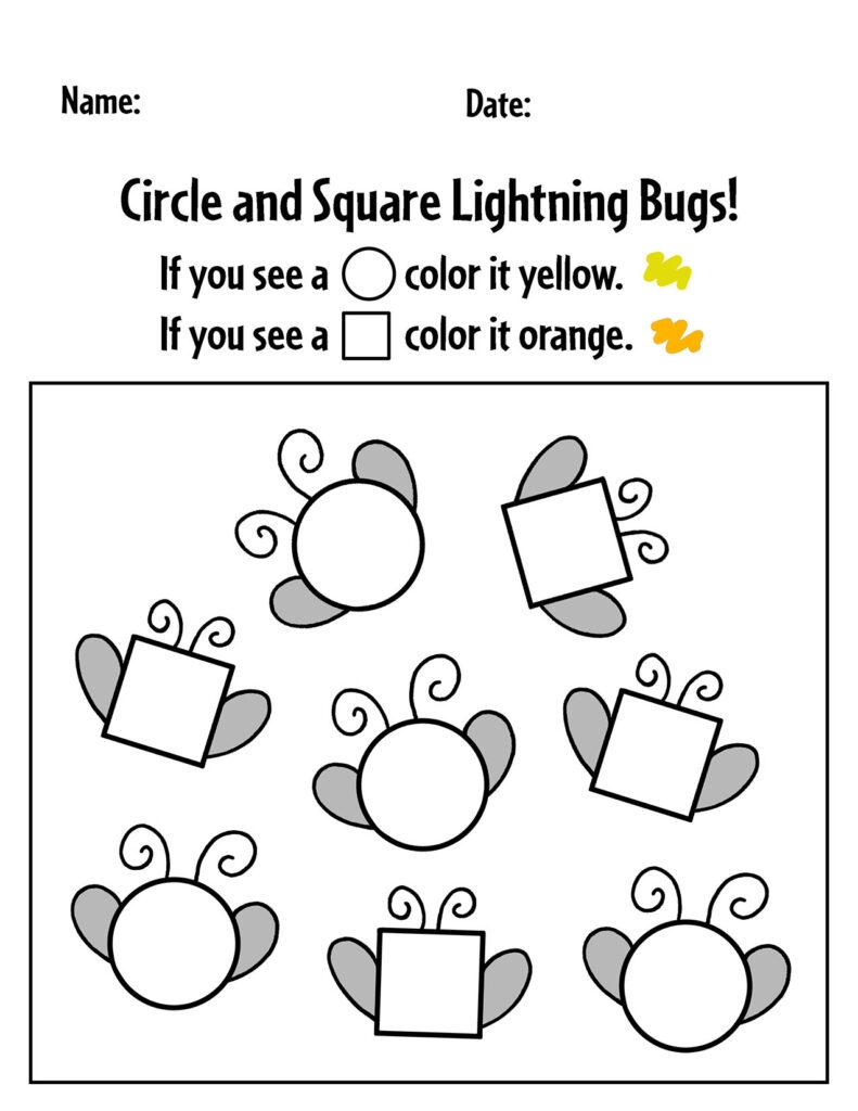 Preschool Printable Worksheets Summer
