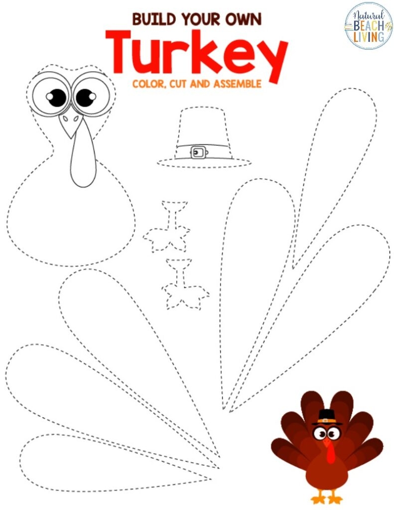 Free Turkey Worksheet Printables Preschool