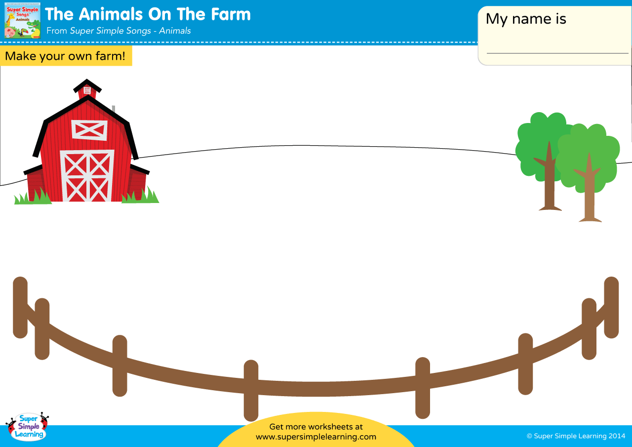 printable farm worksheets for preschool