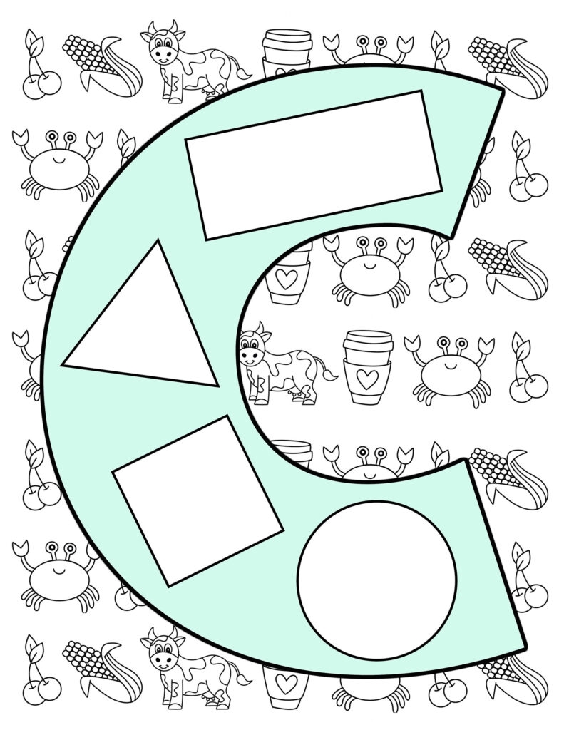 printable letter c cloud worksheets for preschool printable letter c cloud worksheets for preschool