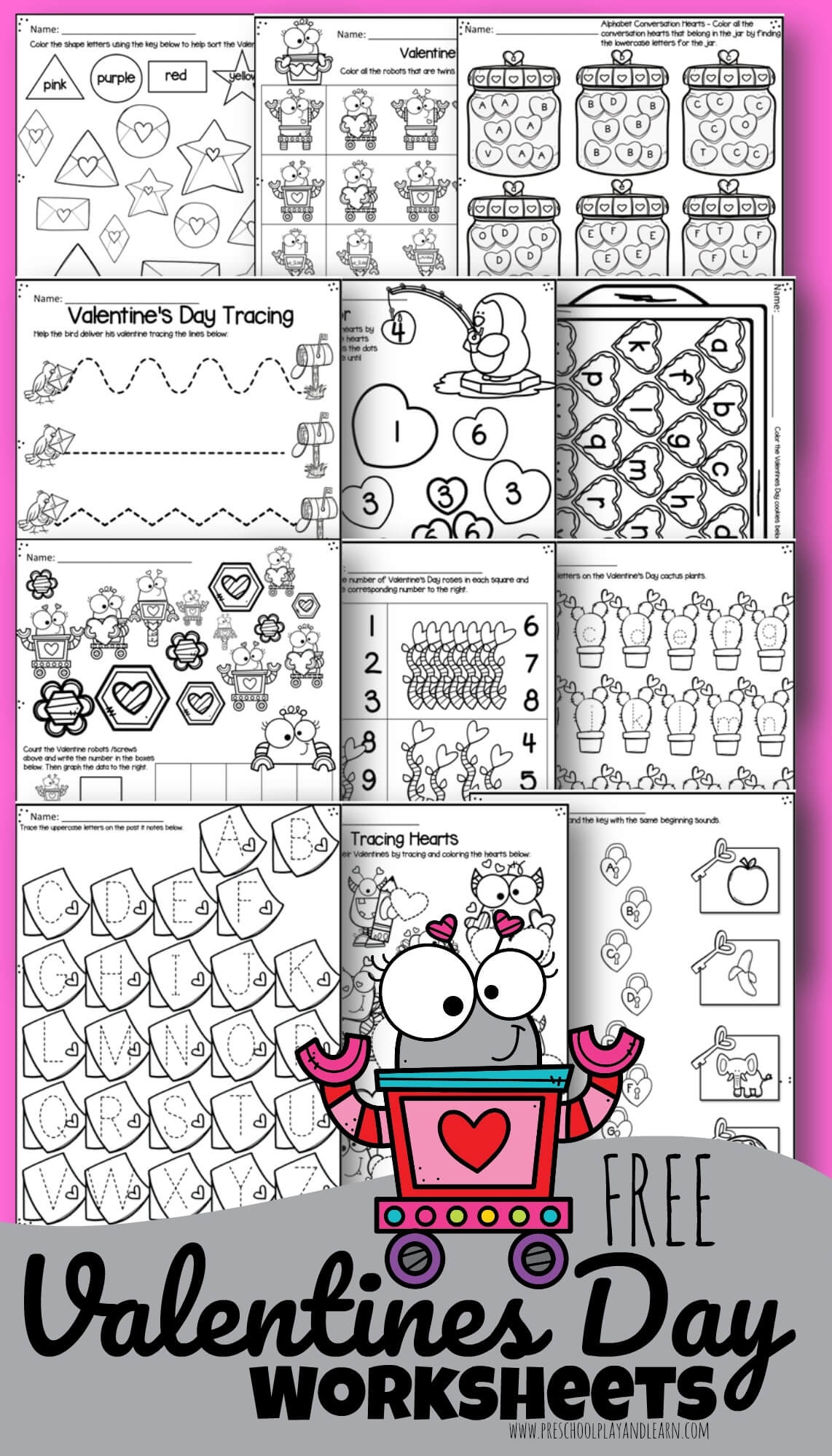  Tons Of FREE Printable Valentine s Day Worksheets