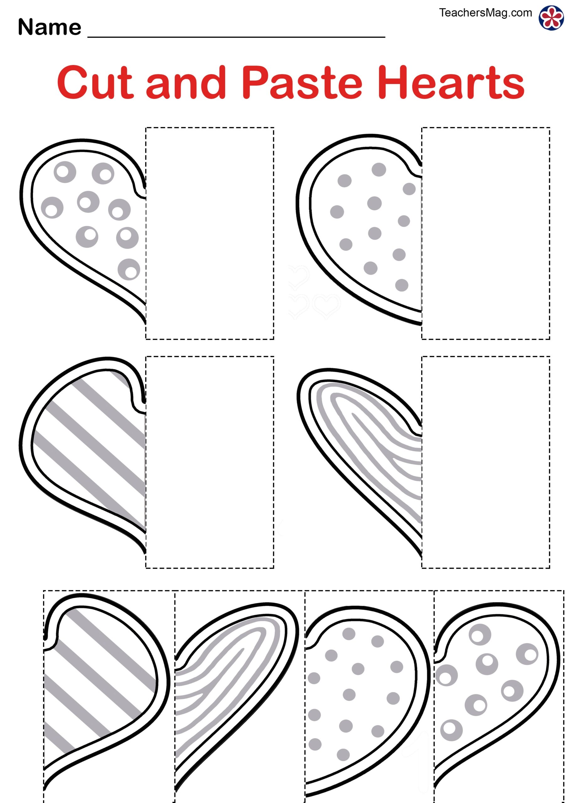 Free Printable Preschool Valentine’s Day Worksheets