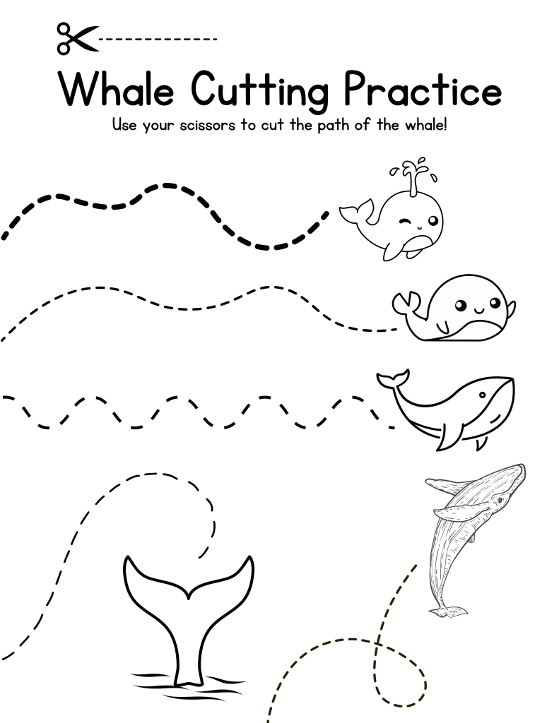 Free Printable Preschool Worksheets Whale Theme