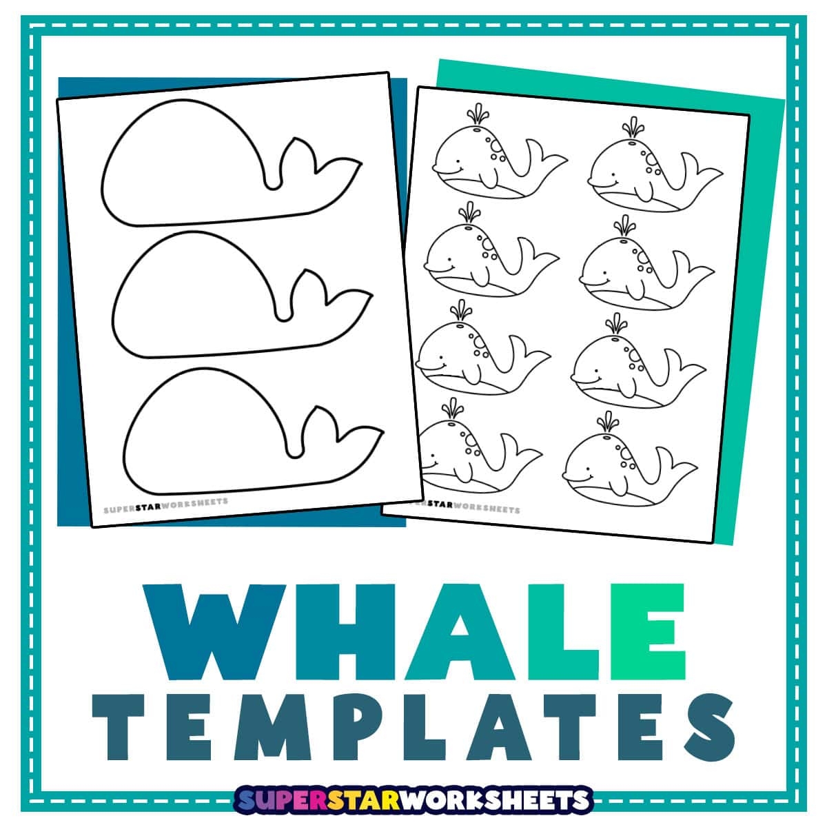 Whale Template Free Printables Superstar Worksheets