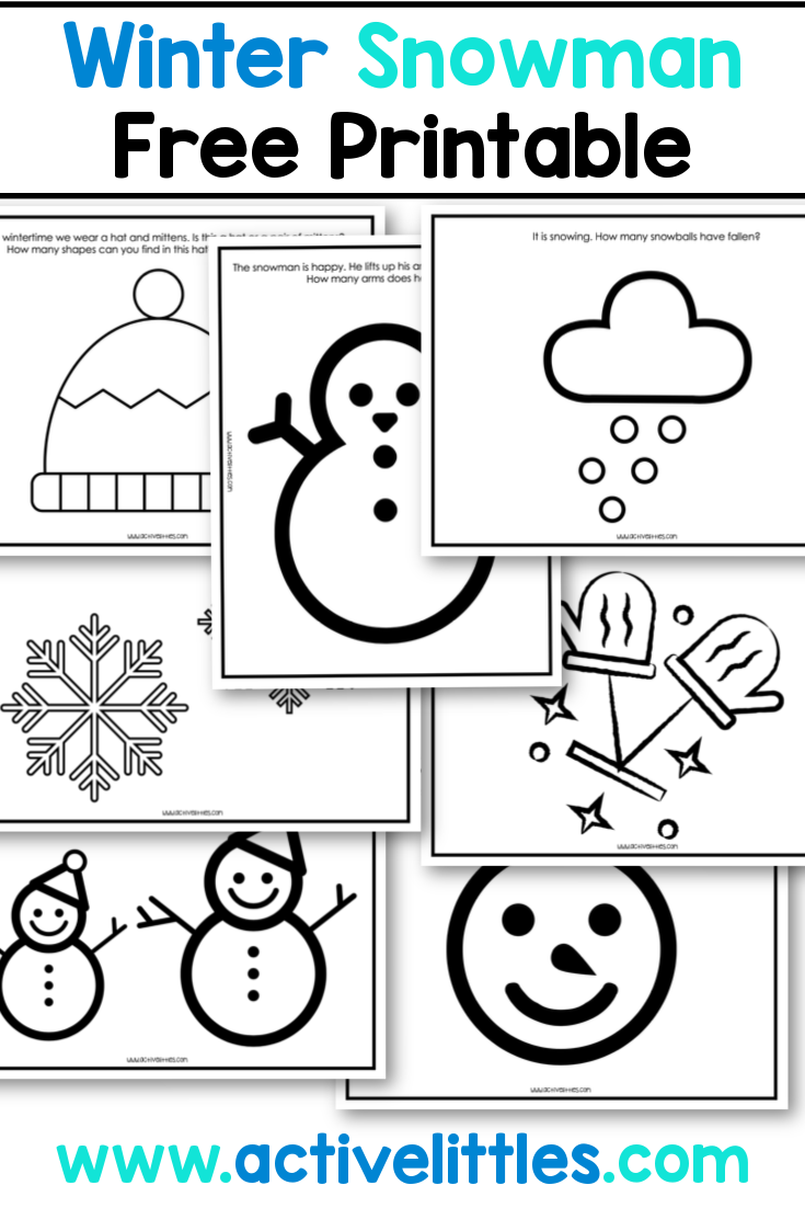 printable worksheets preschool winter
