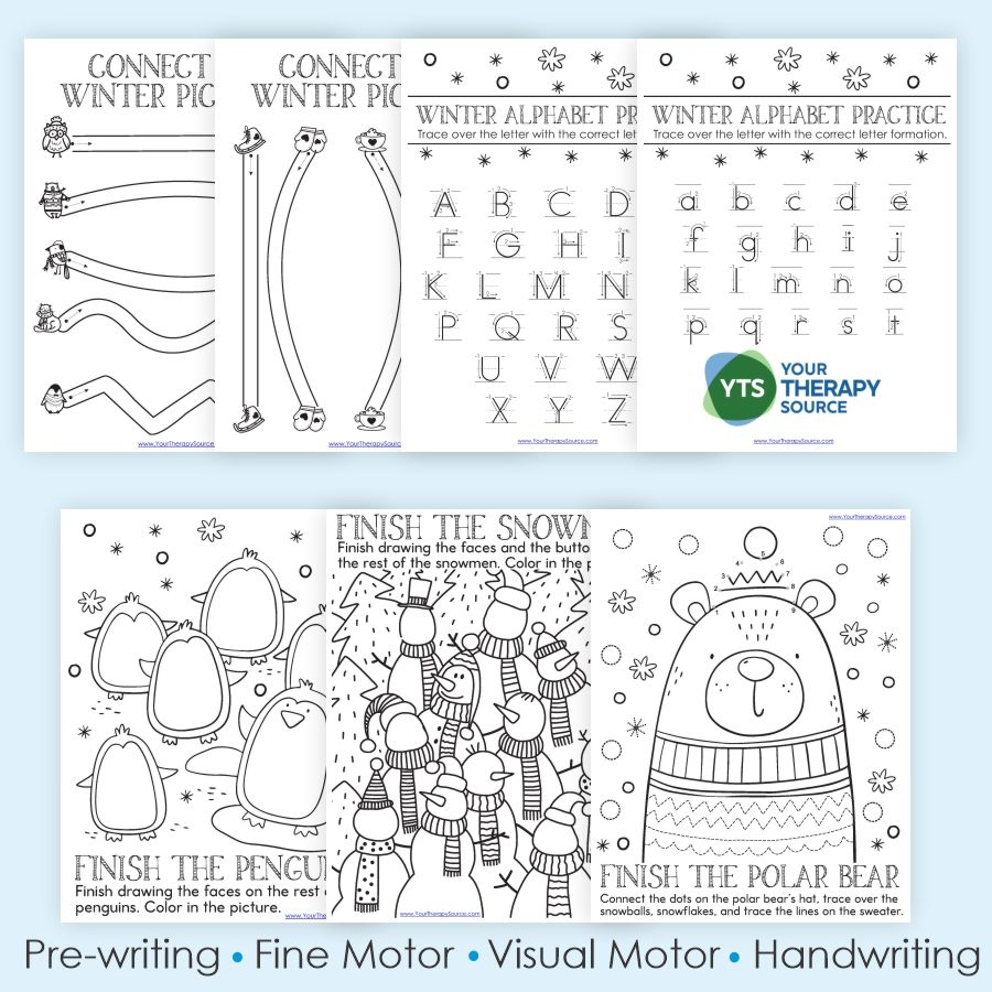 free printable winter worksheets preschool